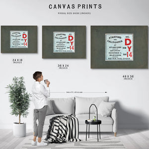 Ticket 1911 Big Game — Framed Wall Art Room View | Bella Frye