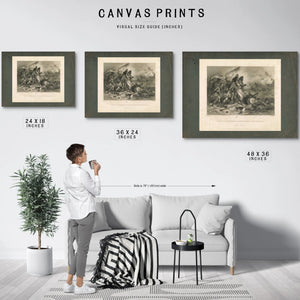 Death of Pakenham at the Battle of New Orleans 186 — Framed Wall Art Room View | Bella Frye