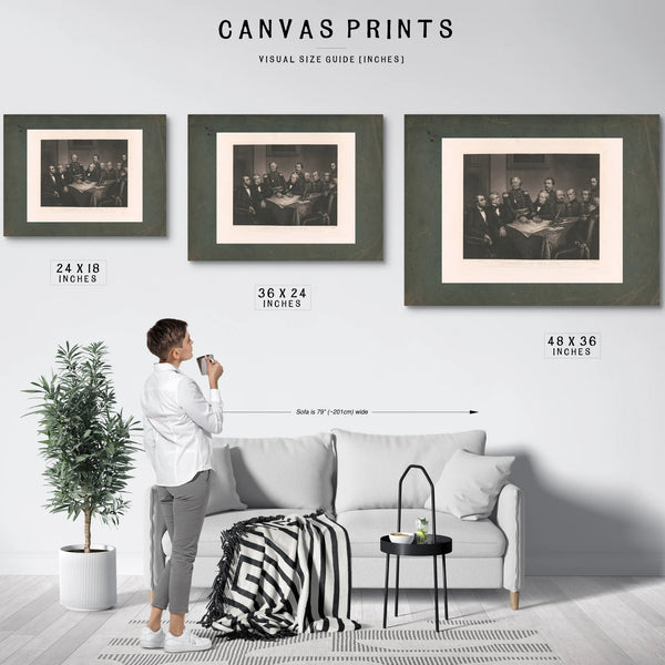 a Council of War in 61 19th Century — Framed Wall Art Room View | Bella Frye