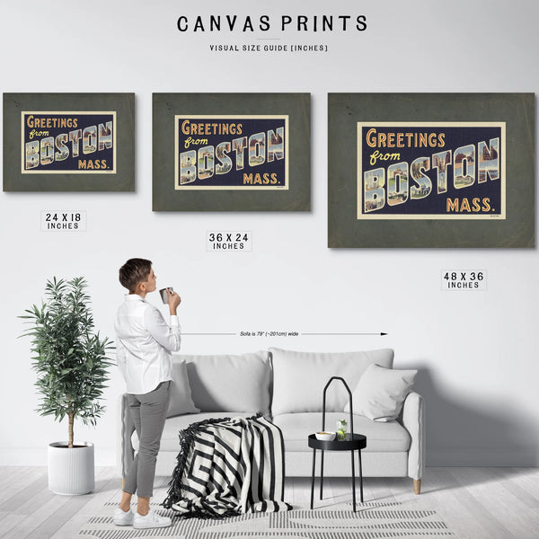 Massachusetts Boston — Framed Wall Art Room View | Bella Frye