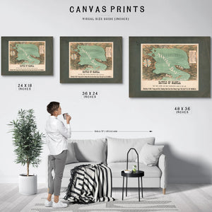 Battle of Manila 19th Century — Framed Wall Art Room View | Bella Frye