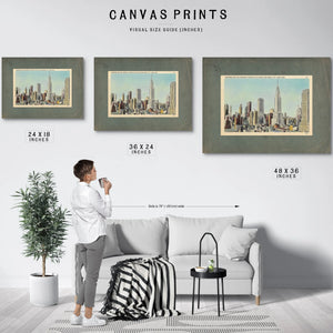 Steel Cathedral Dreams Manhattans Art Deco Ascension — Framed Wall Art Room View | Bella Frye