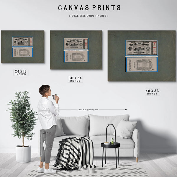 Ticket to the 1926 Army Navy Game 2 — Framed Wall Art Room View | Bella Frye