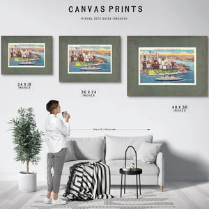 Harbor of Ambition Lower Manhattans Gilded Gateway — Framed Wall Art Room View | Bella Frye