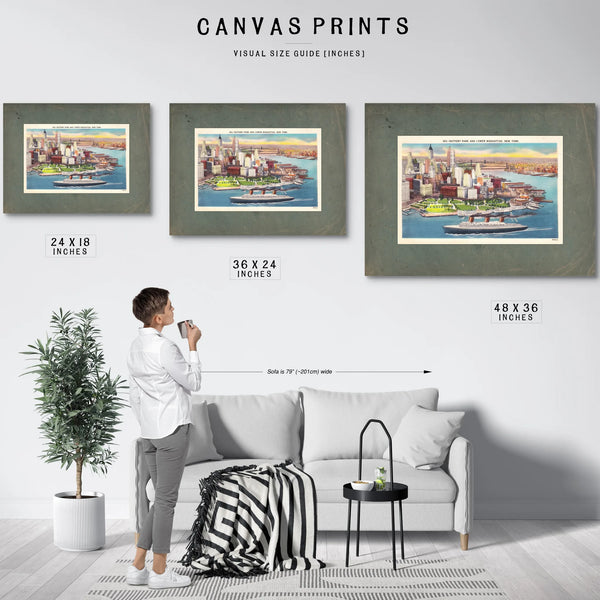 Harbor of Ambition Lower Manhattans Gilded Gateway — Framed Wall Art Room View | Bella Frye
