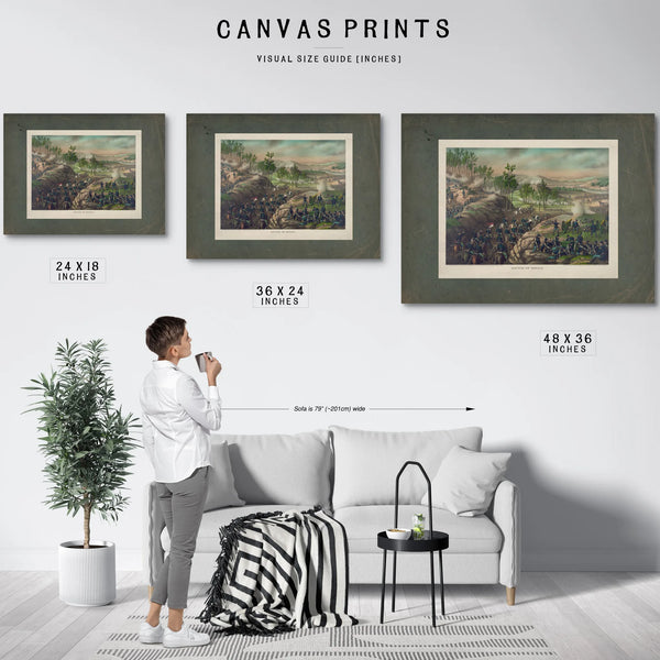 Battle of Resacamay 13 to 16 1864 1889 — Framed Wall Art Room View | Bella Frye