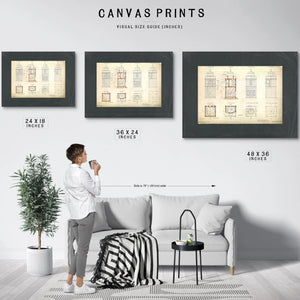 The Keepers Blueprint Fort Carroll Light Station Technical Drawings — Framed Wall Art Room View | Bella Frye