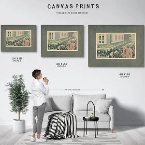 The Grand Marquee Radio Citys Luminous Throng — Framed Wall Art Room View | Bella Frye
