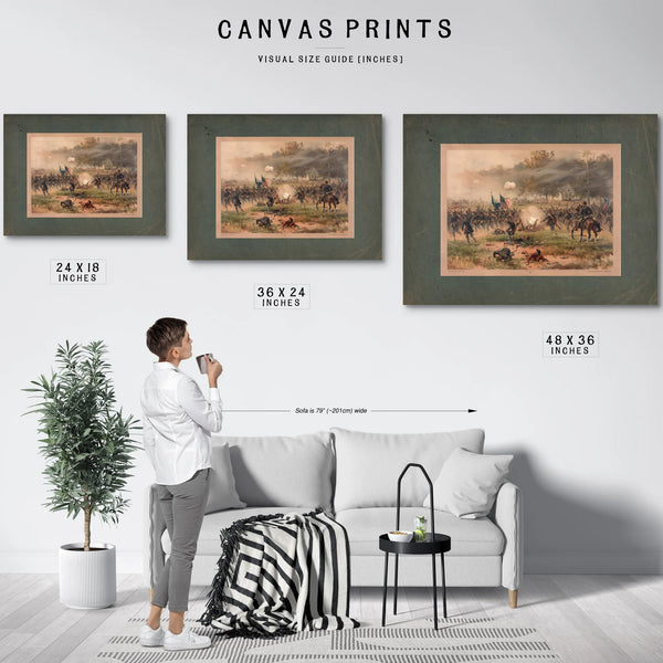 Battle of Antietam 1887 — Framed Wall Art Room View | Bella Frye