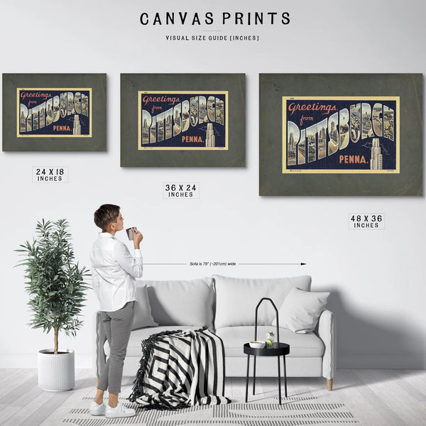 Pennsylvania Pittsburgh — Framed Wall Art Room View | Bella Frye
