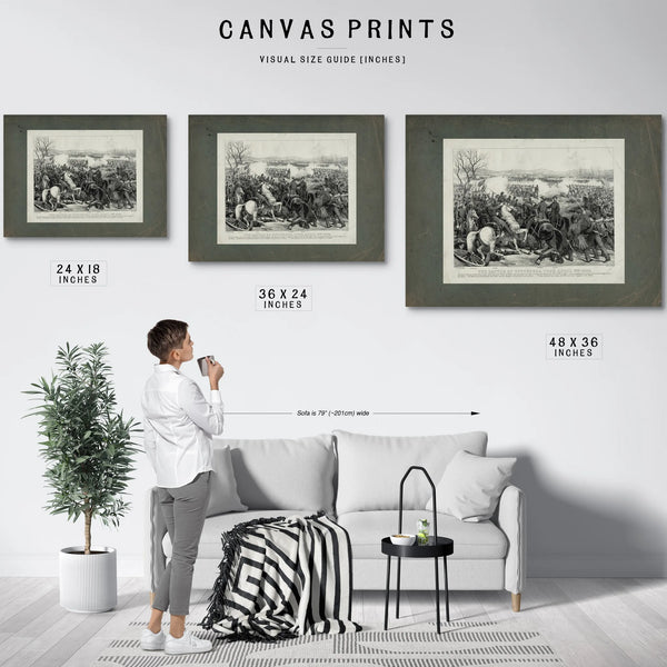 Battle of Pittsburgh Tenn April 7th 1862 1862 — Framed Wall Art Room View | Bella Frye