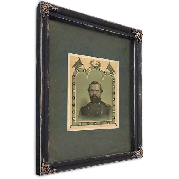 Dr Benjamin F Stephenson 1884 — Ebony Framed Canvas Print | Bella Frye