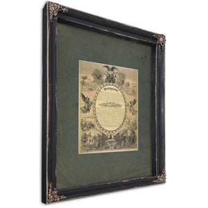 Emancipation Proclamation 1886 — Ebony Framed Canvas Print | Bella Frye
