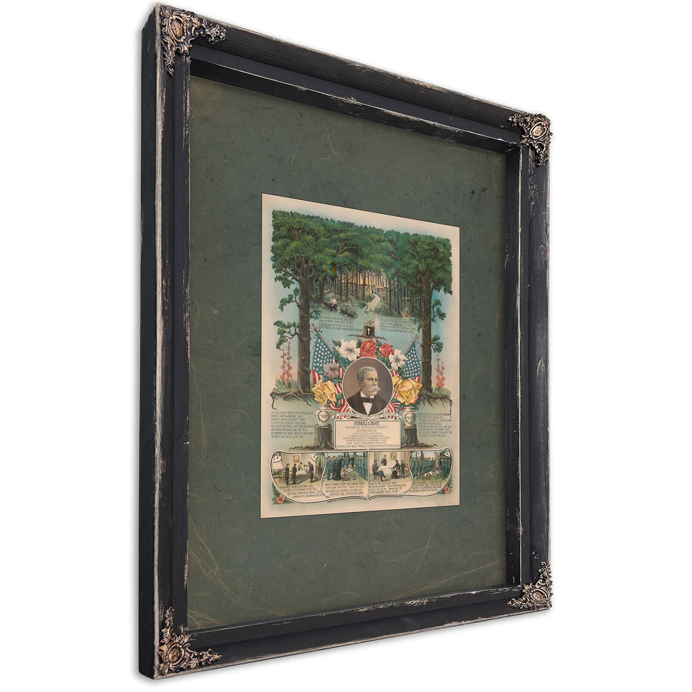 Woodmen of the World Father Jc Root 189 — Ebony Framed Canvas Print | Bella Frye