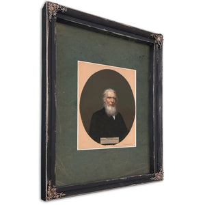 Portrait of Alexander Campbell 1862 — Ebony Framed Canvas Print | Bella Frye