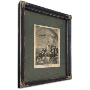 American Centennial Progress 1875 — Ebony Framed Canvas Print | Bella Frye