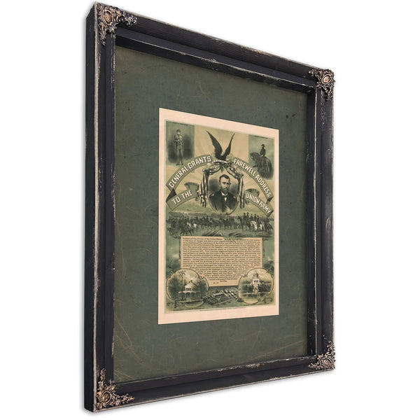 President Lincoln and Family 19th Century — Ebony Framed Canvas Print | Bella Frye