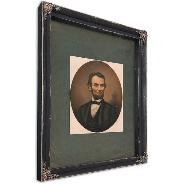 Abraham Lincoln 186 1865 1 — Ebony Framed Canvas Print | Bella Frye