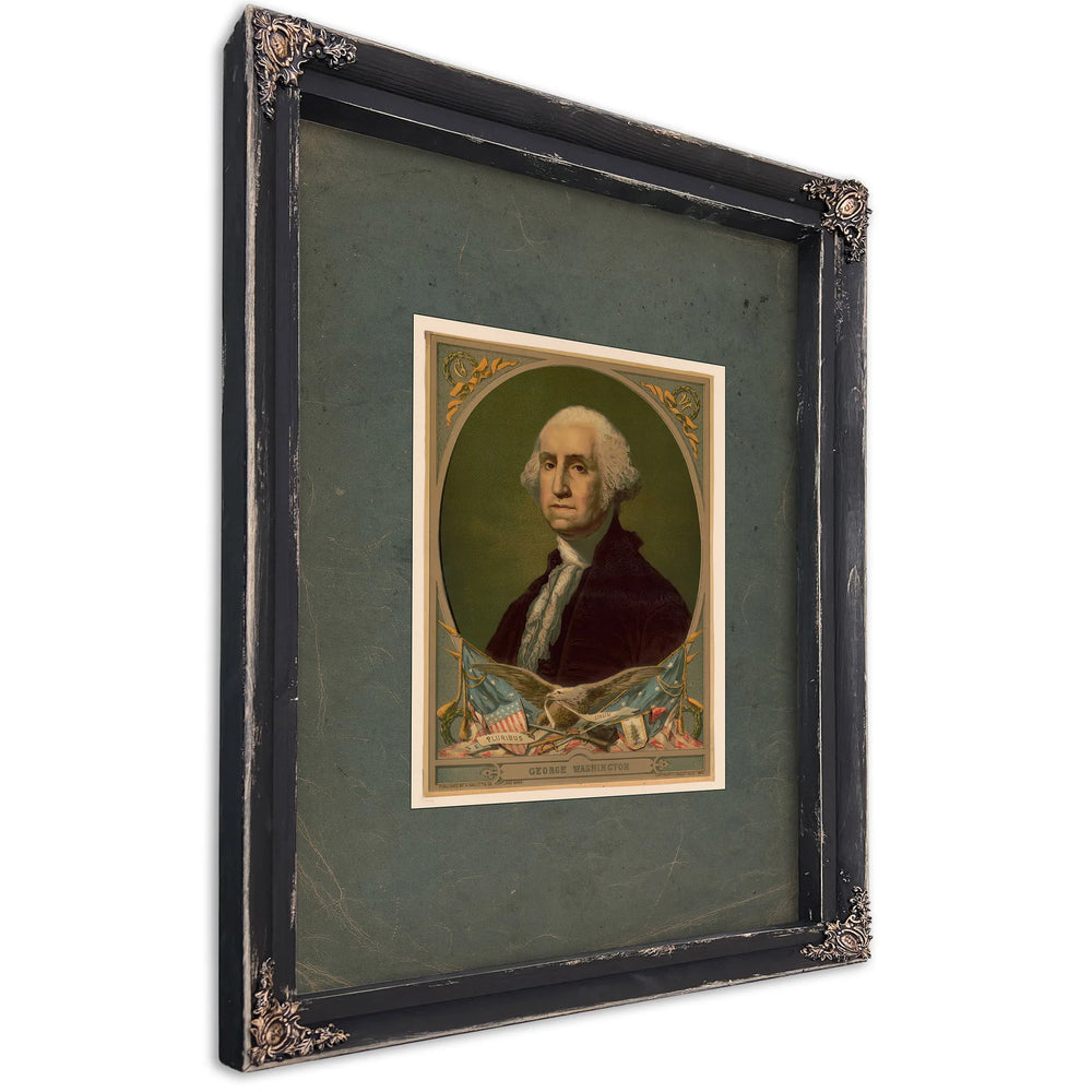 George Washington E Pluribus Unum 188 — Ebony Framed Canvas Print | Bella Frye