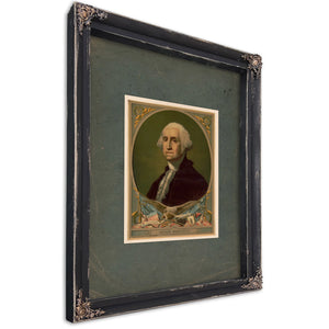 George Washington E Pluribus Unum 188 — Ebony Framed Canvas Print | Bella Frye