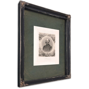 Ambrose Everts Burnside Major General 1865 — Ebony Framed Canvas Print | Bella Frye