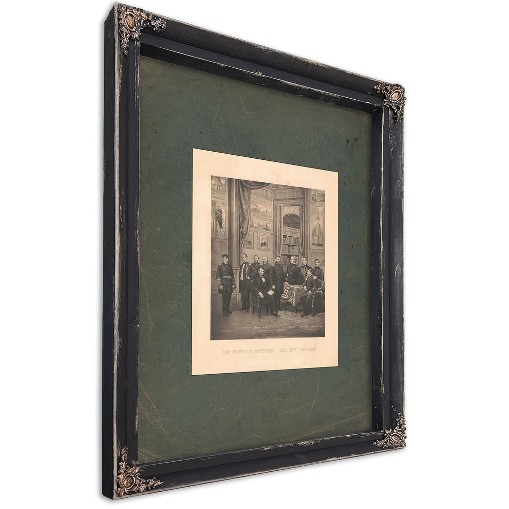 Our Countys Defenders Civil War 1861 1865 189 — Ebony Framed Canvas Print | Bella Frye