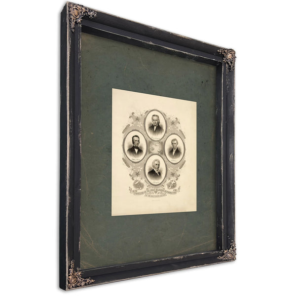 Pioneers in the Great Religious Reformation of the Nineteenth Century 1885 — Ebony Framed Canvas Print | Bella Frye