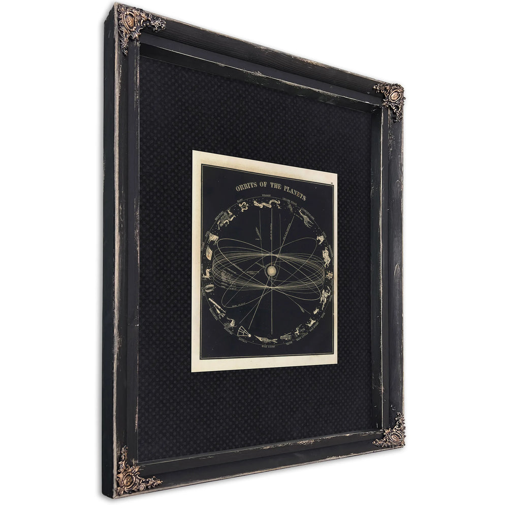 Celestial Mechanics the Wanderers'Eternal Paths — Ebony Framed Canvas Print | Bella Frye