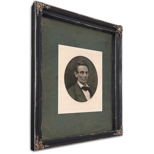 Abraham Lincoln 19 — Ebony Framed Canvas Print | Bella Frye