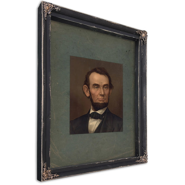 Abraham Lincoln 1877 1 — Ebony Framed Canvas Print | Bella Frye