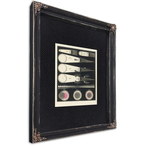 The Mechanics of Darkness a Victorian Study in Celestial Shadow — Ebony Framed Canvas Print | Bella Frye