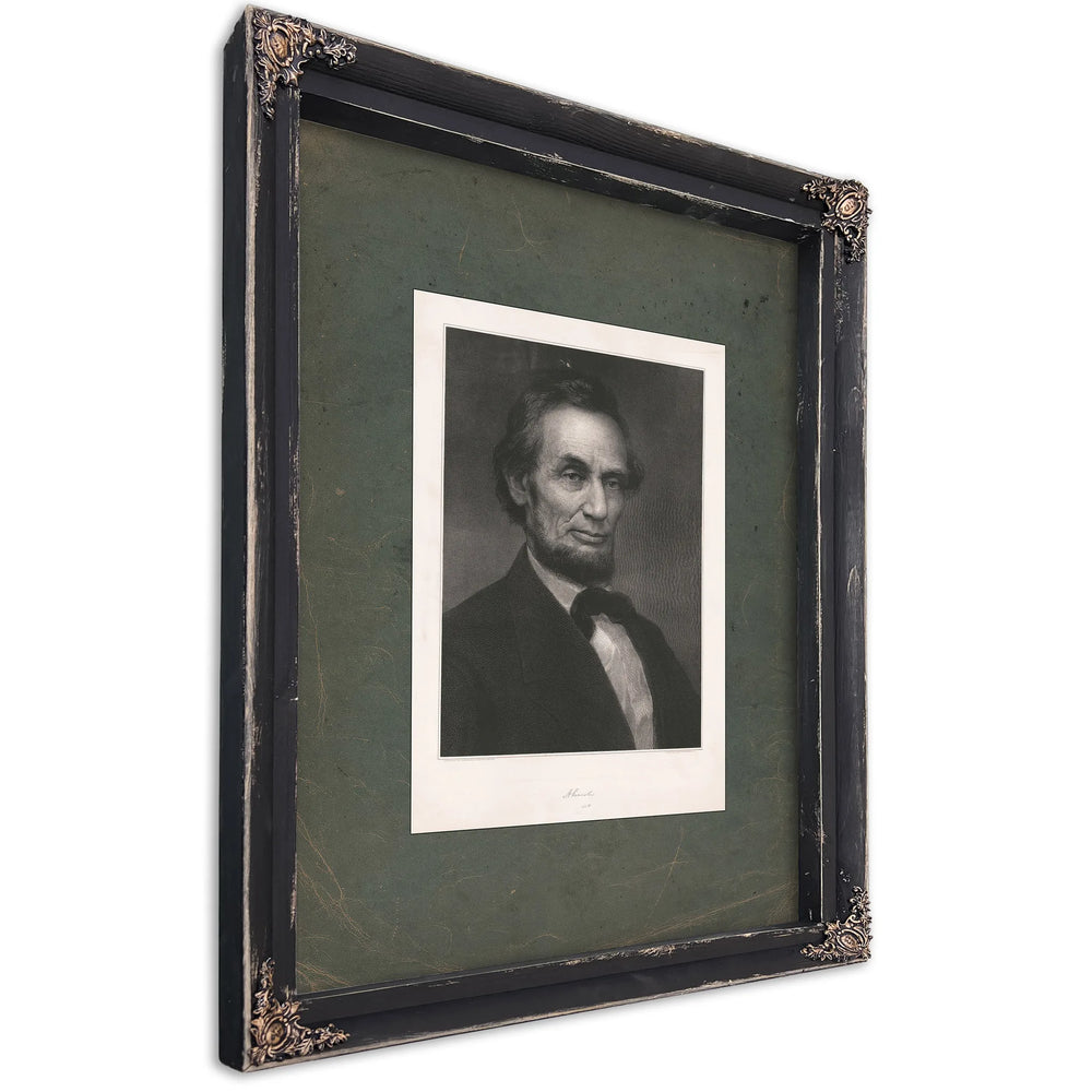 Abraham Lincoln 1877 — Ebony Framed Canvas Print | Bella Frye