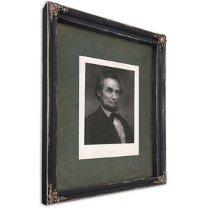 Abraham Lincoln 1877 — Ebony Framed Canvas Print | Bella Frye