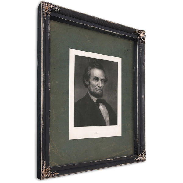 Abraham Lincoln 1877 — Ebony Framed Canvas Print | Bella Frye