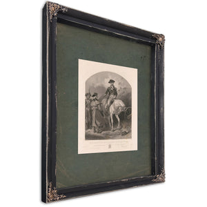 Washington at the Outposts of Valley Forge 1859 — Ebony Framed Canvas Print | Bella Frye