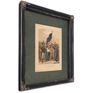 The Volunteers in Defence of the Government Against Usurpation 1861 1861 — Ebony Framed Canvas Print | Bella Frye