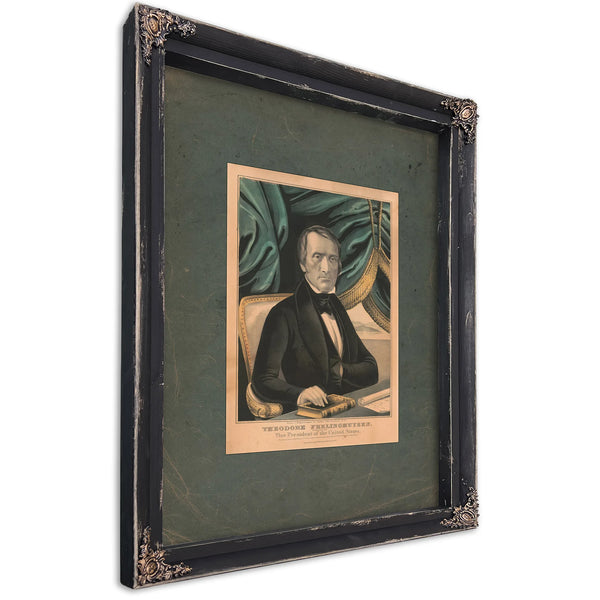 Theodore Frelinghuysen_ Nominated for Vice President of the United States 1844 — Ebony Framed Canvas Print | Bella Frye