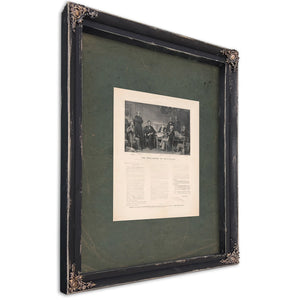 The Proclamation of Emancipation 1895 — Ebony Framed Canvas Print | Bella Frye
