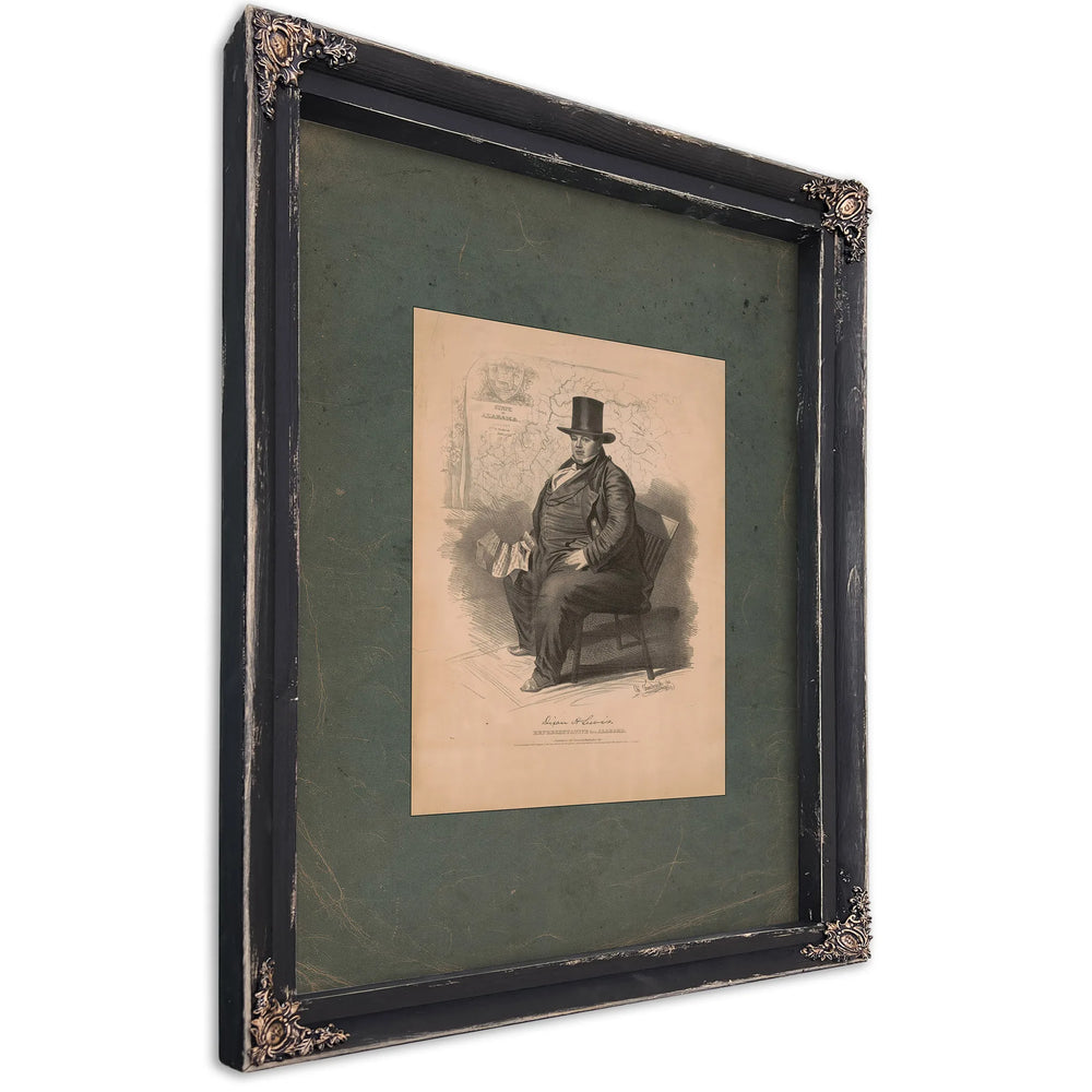 Dixon H Lewis Representative From Alabama 1839 — Ebony Framed Canvas Print | Bella Frye