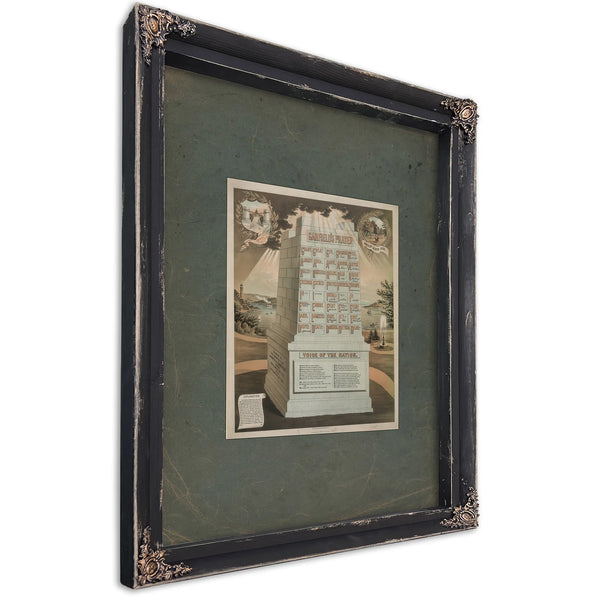 Garfields Prayer 1882 — Ebony Framed Canvas Print | Bella Frye