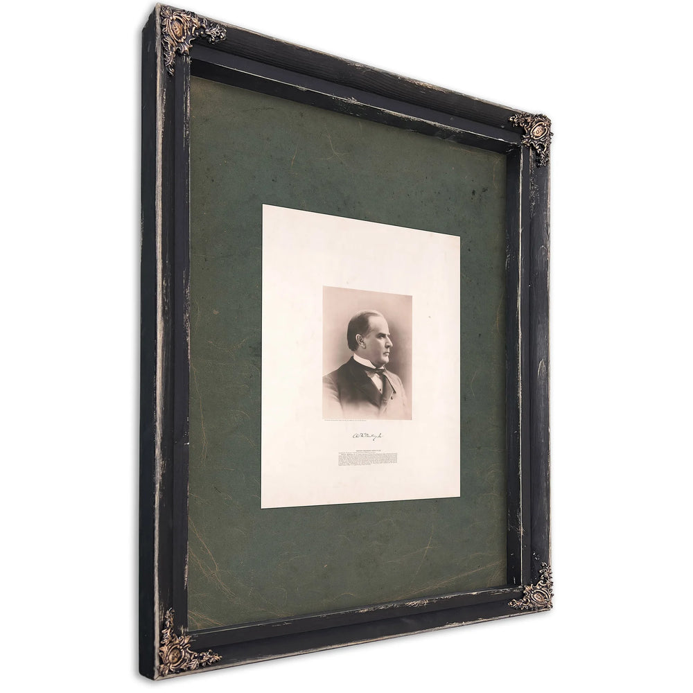 William Mckinley 1891 — Ebony Framed Canvas Print | Bella Frye