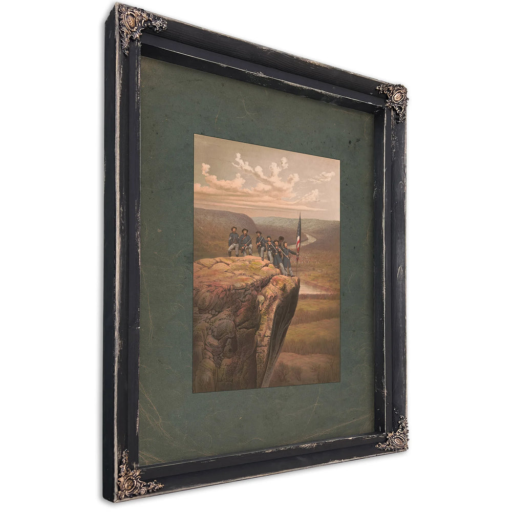 Union Soldiers at Point Lookout Tennessee 1863 188 1 — Ebony Framed Canvas Print | Bella Frye