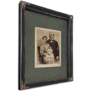 The Cleveland Family 1893 — Ebony Framed Canvas Print | Bella Frye