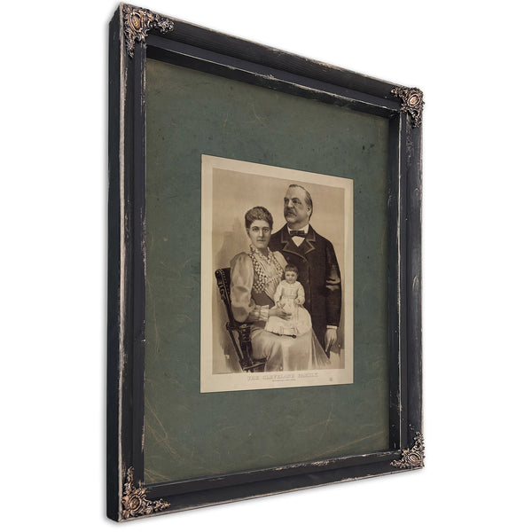 The Cleveland Family 1893 — Ebony Framed Canvas Print | Bella Frye