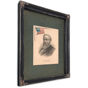 Benjamin Harrison Republican Candidate for President 1881 — Ebony Framed Canvas Print | Bella Frye