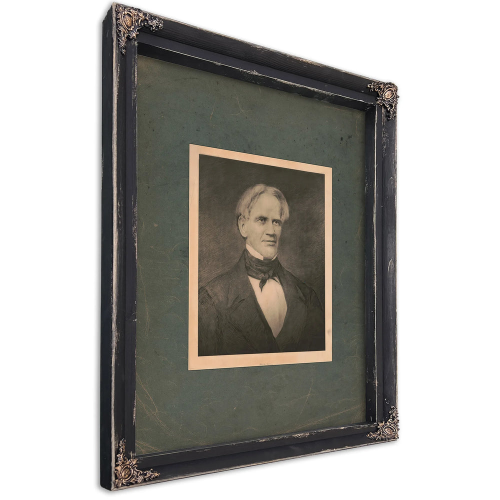 Horace Mann 19th Century — Ebony Framed Canvas Print | Bella Frye