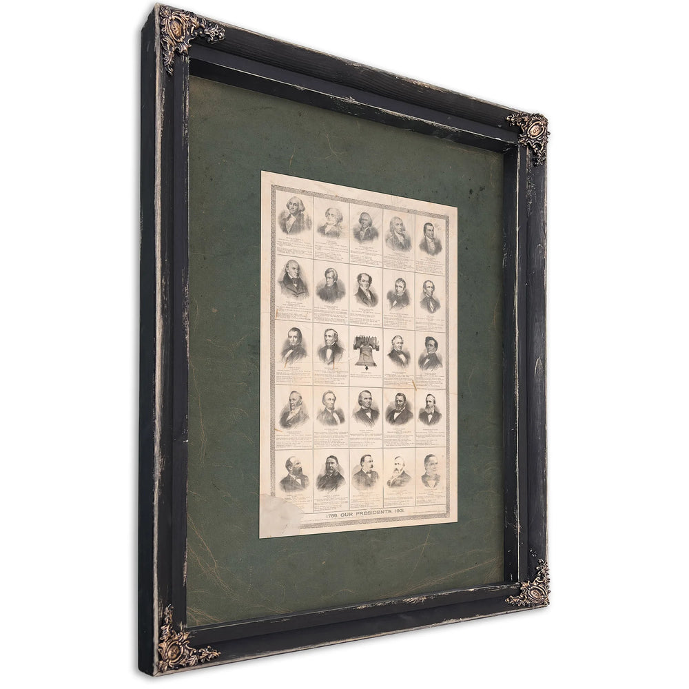 Our Presidents 1789 191 191 — Ebony Framed Canvas Print | Bella Frye