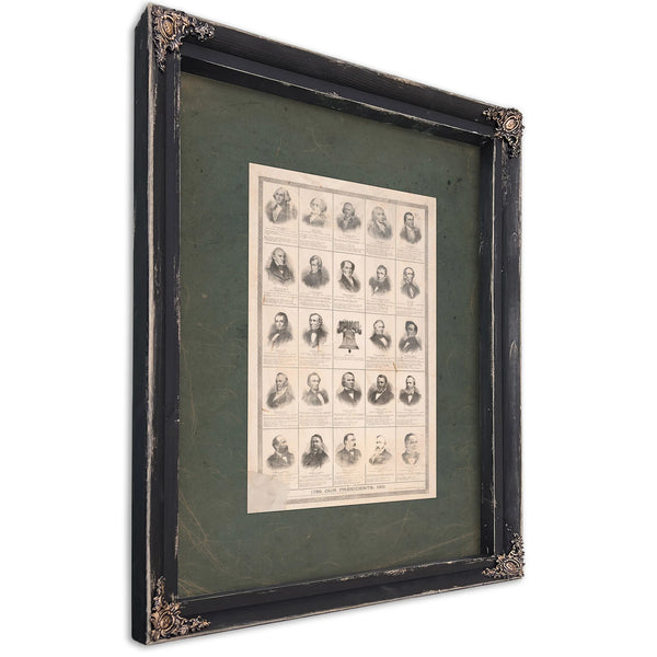 Our Presidents 1789 191 191 — Ebony Framed Canvas Print | Bella Frye