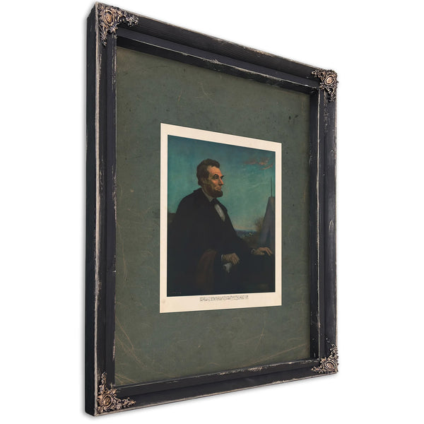 Abraham Lincoln 1921 — Ebony Framed Canvas Print | Bella Frye