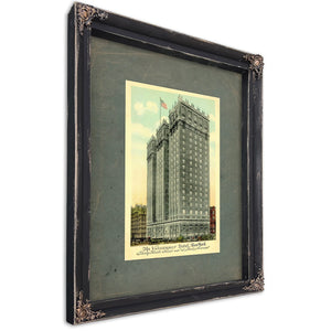 The Vanderbilt Hotel Gilded Age Manhattan Architecture Print — Ebony Framed Canvas Print | Bella Frye